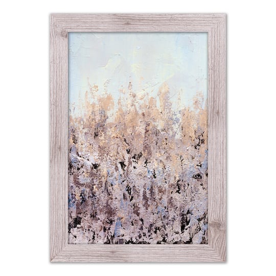 Blush Paint 16" x 24" Western White Framed Print